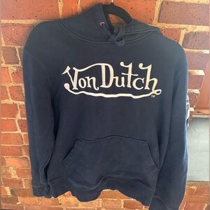 Von Dutch Navy Hoodie with Logo